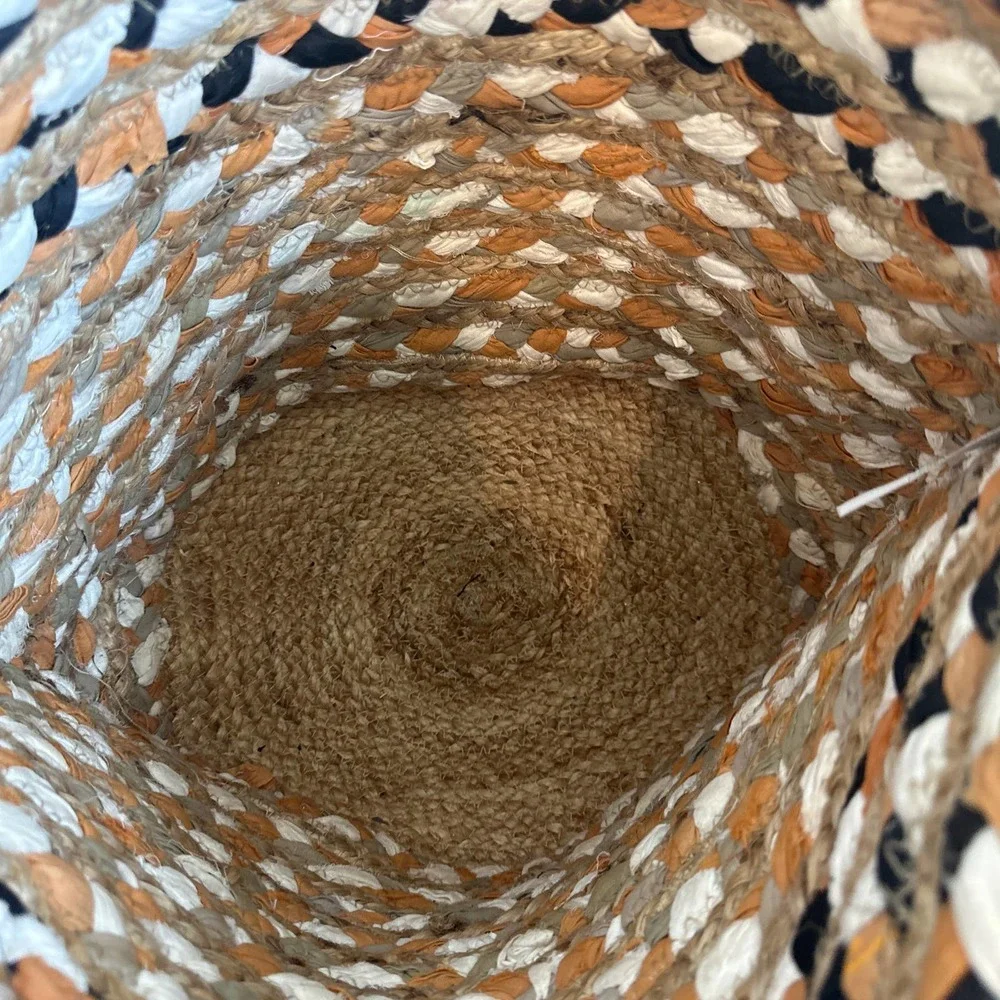 Magid Multi-color Natural Jute boho Shoulder Tote